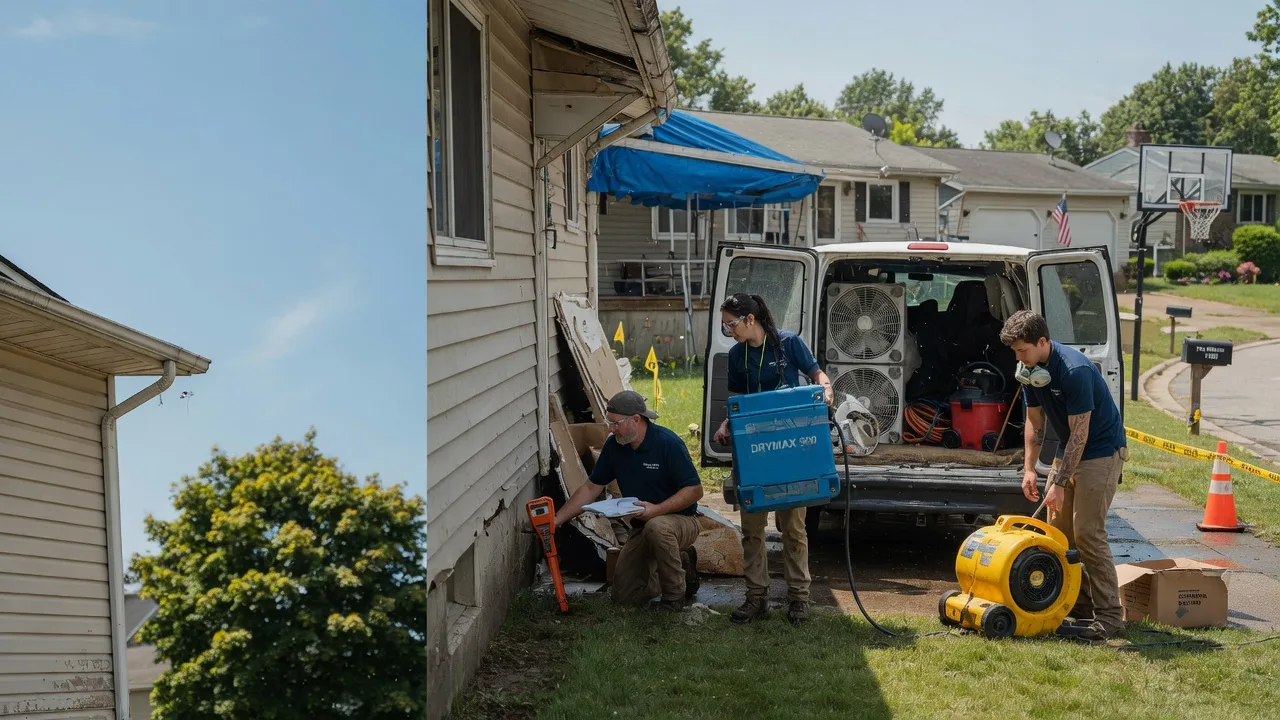 Ceiling Leak Cleanup in Burghill, OH near me